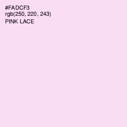 #FADCF3 - Pink Lace Color Image